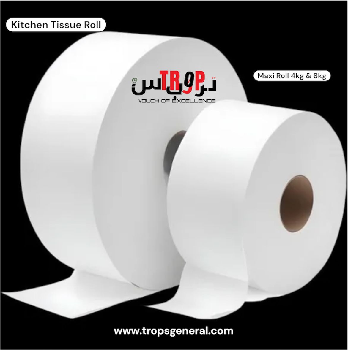Maxi Roll Kitchen Tissue 8Kg